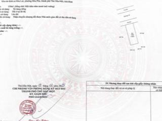 Cần bán gấp lô đất mặt tiền đường n8 tđc hoà lợi a, phường bình dương, tp hồ chí minh