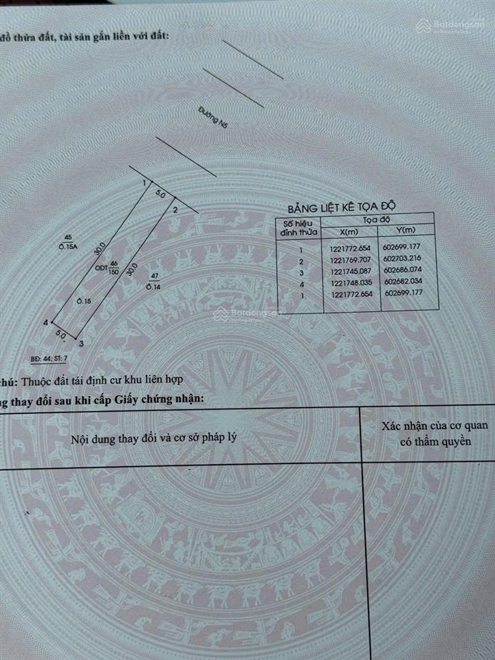 Chính chủ cần bán gấp lô đất mặt tiền đại lộ lê lợi (đường n5) khu trung tâm sài gòn 2 giá tốt