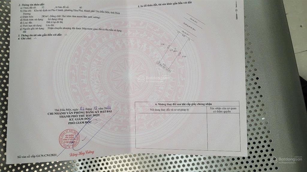 Chính chủ cần bán gấp lô đất trong khu tam giác vàng tđc phú chánh b, đường số 43, giá tốt