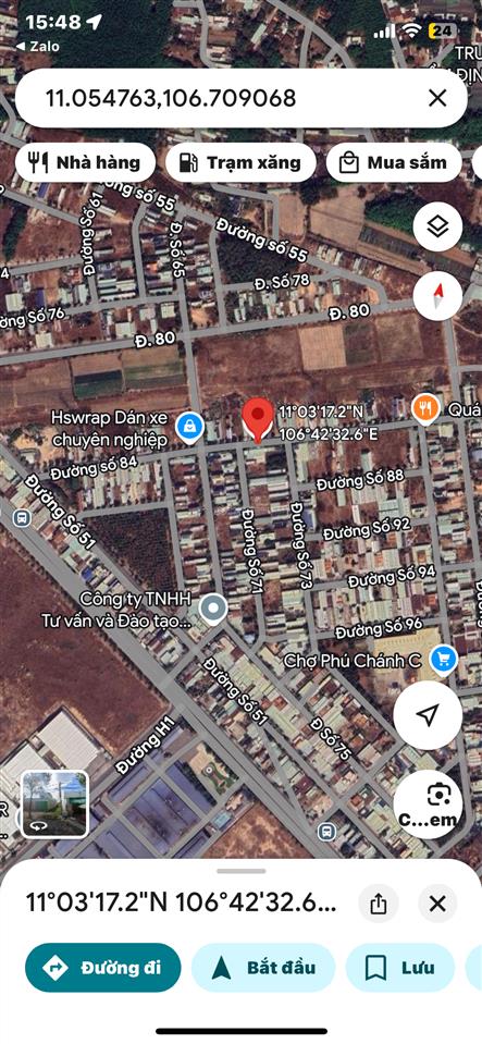 Chính chủ cần bán gấp lô đất mặt tiền đường số 84 khu tđc phú chánh d kinh doanh buôn bán sầm uất