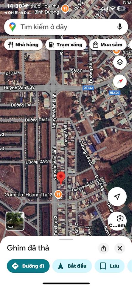 Chính chủ cần bán gấp đất mặt tiền đường nguyễn văn linh, giá tốt