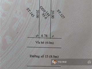 Chính chủ cần bán gấp lô đất mặt tiền đường số 15 tđc định hoà tp mới bình dương