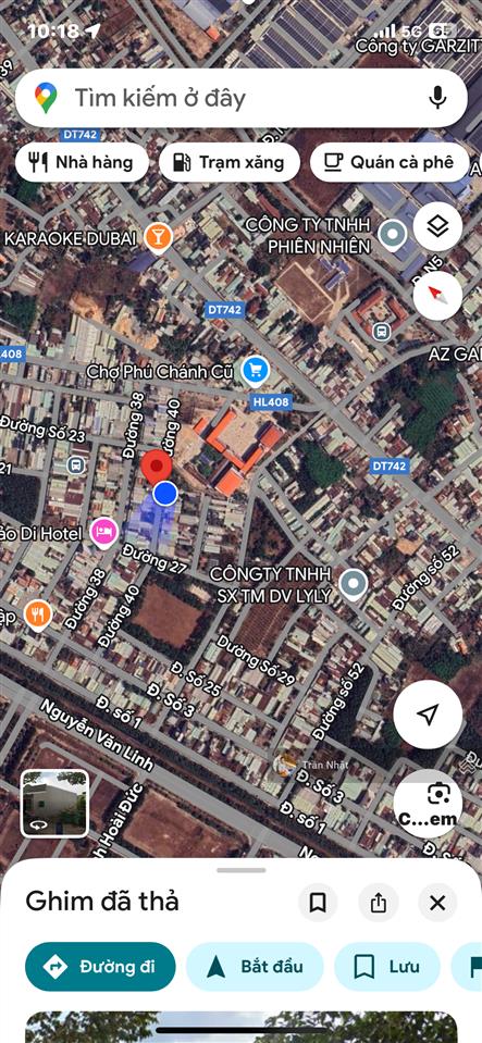 Chính chủ gửi bán gấp lô đất đường số 40 tđc phú chánh b ngay chợ, trường học giá tốt