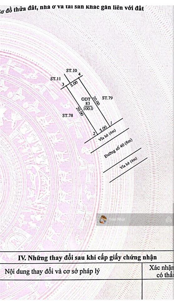 Chính chủ gửi bán gấp lô đất đường số 40 tđc phú chánh b ngay chợ, trường học giá tốt