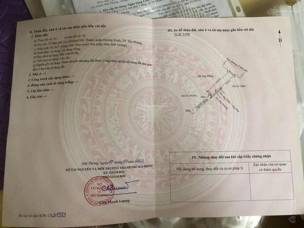 Lô rẻ nhất hải thành trung tâm hành chính phường