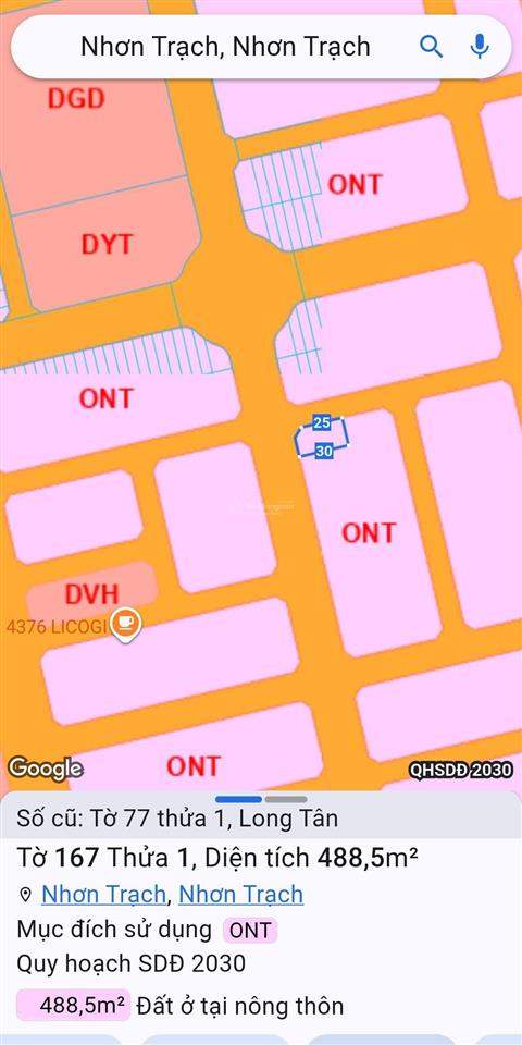 Bán lô biệt thự 2 mặt tiền đường 30m, dt 488m2 giá chính chủ gửi.  0938 903 ***