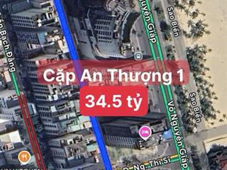Duy nhất siêu hiếm an thượng 1, mỹ an, tp đà nẵng, diện tích 160m2 ngang 10m view biển, 34.5 tỷ