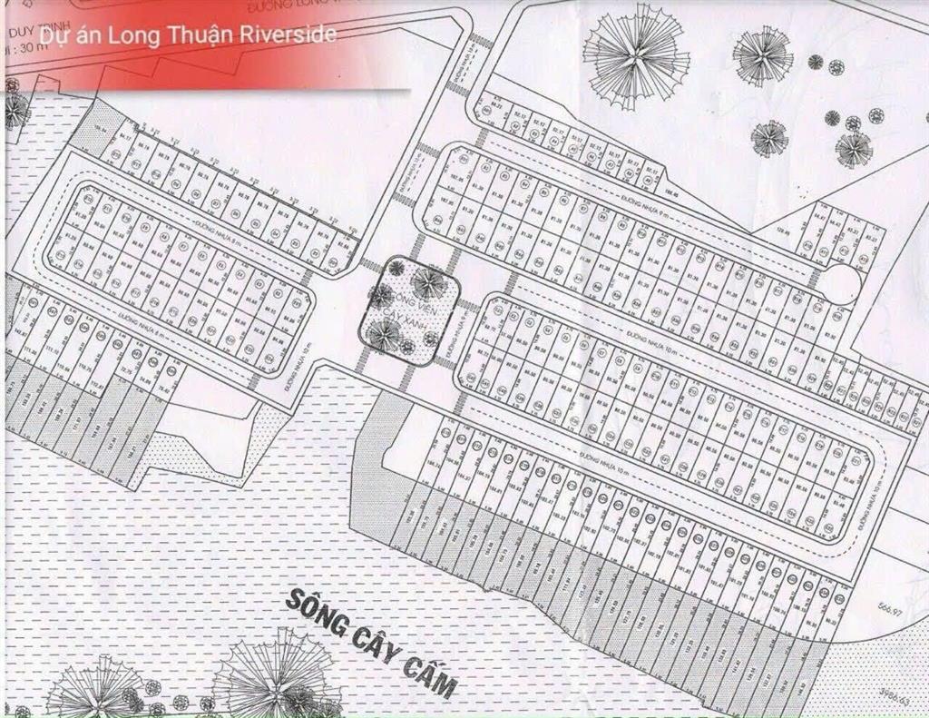 Bán lô góc 2 mặt tiền view sông tắc, gần vinhomes  đường long thuận  p trường thạnh  tp thủ đức