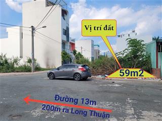 Bán lô đất đẹp , trục chính đường nhựa 13m, kdc đặng gia phát , cách vinhomes 3km