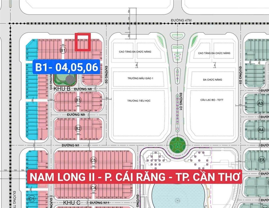 Duy nhất 3 căn shophouse lê trọng tấn nam long ii  cần thơ  tt cái răng  giá gốc chỉ 10.3 tỷ/căn