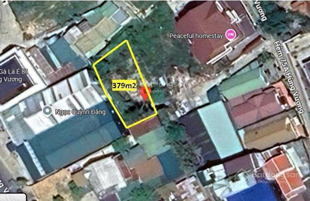 Đất biệt thự đường hùng vương, dt 379m2, đường ô tô, view đẹp. giá 8.5 tỷ