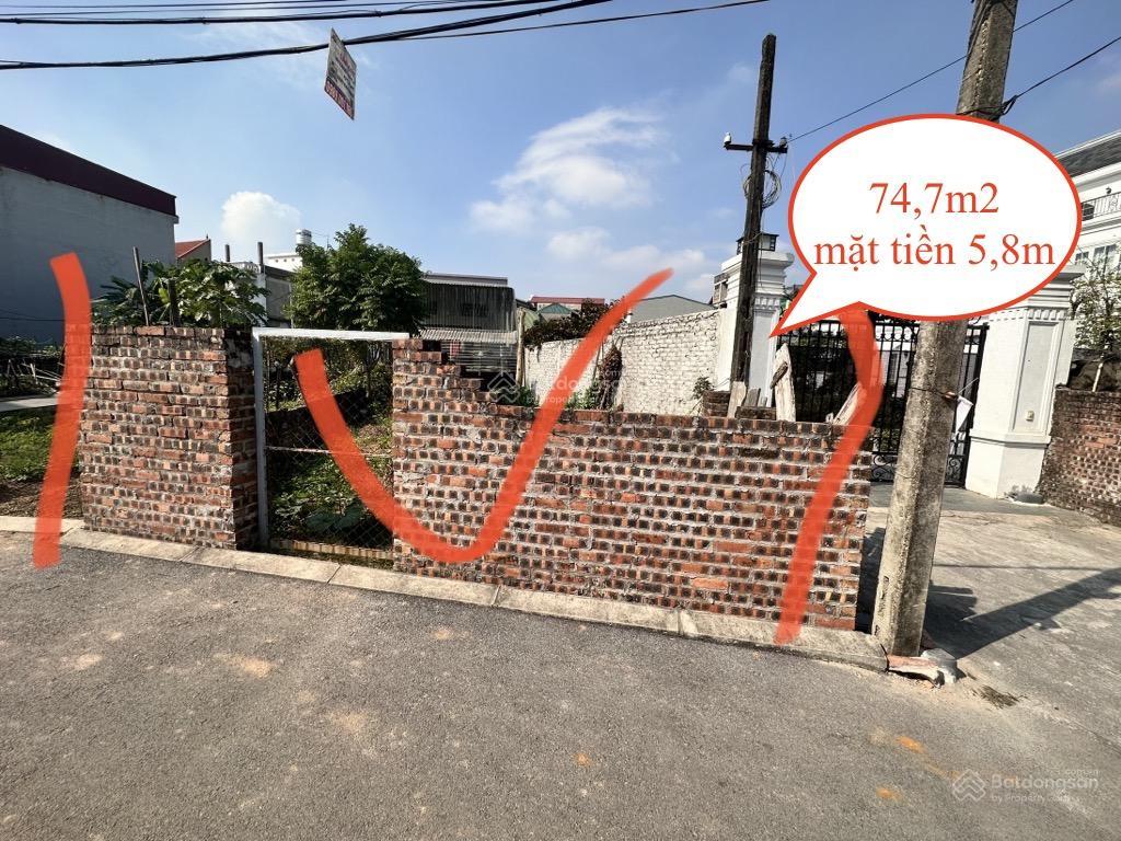 Đất đẹp tại đa tốn, gia lâm, 75m2 mặt tiền 5.8m, ngõ oto, giá đầu tư
