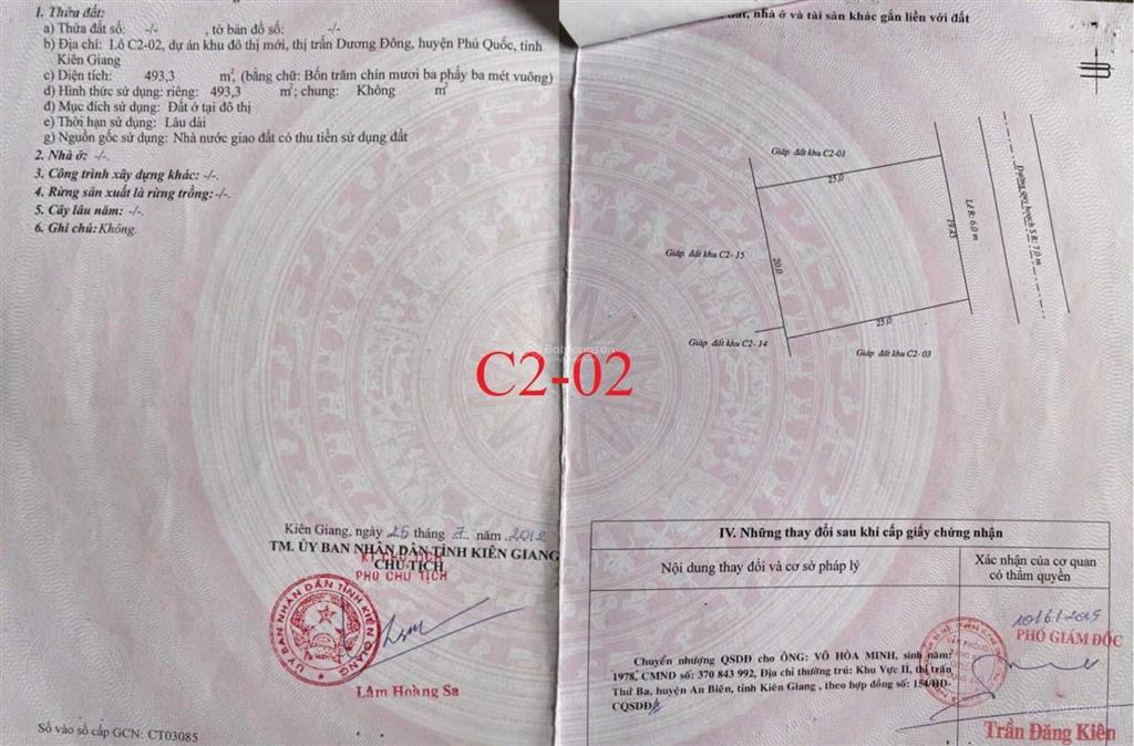 Bán nền biệt thự đơn lập giá tham khảo tốt trong khu vực dự án kđt bắc dương đông 67ha phú quốc