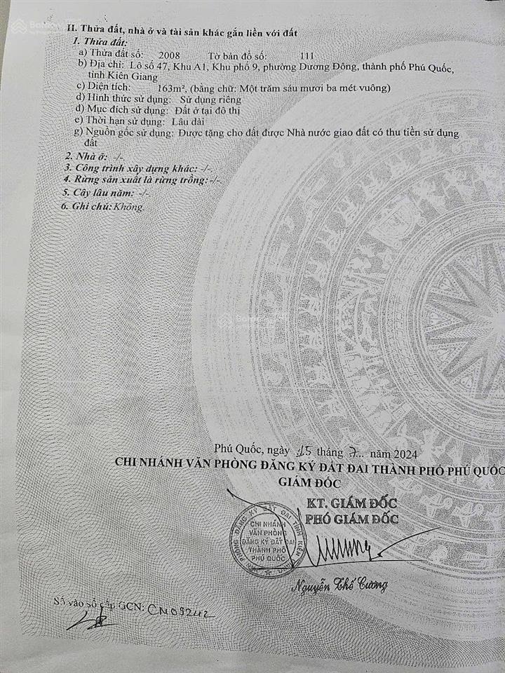 Bán liền kề lô góc a1  47 khu đô thị bắc dương đông phú quốc