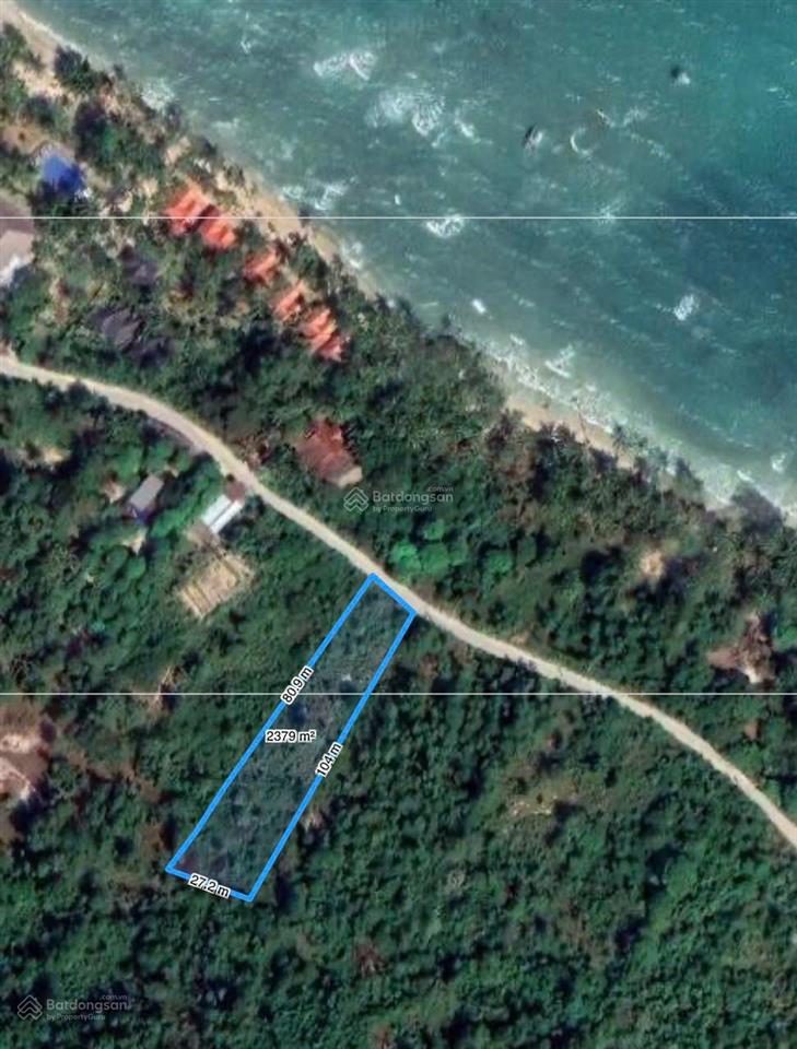 Bán mảnh đất 2498.3m2 mặt tiền đường trục chính xã gành dầu, thành phố phú quốc