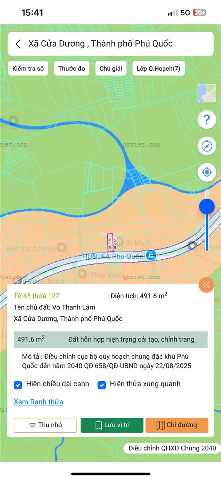 Chính chủ gửi bán mảnh đất gần 500m2 mặt tiền đường bến tràm  phú quốc