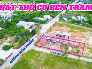 Bán mảnh đất 143m2 full thổ cư mặt tiền đường bến tràm  đặc khu phú quốc