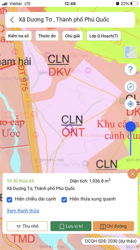 Cần chuyển nhượng căn nhà  và mảnh đất 1816,7m2 tại đường bào  phú quốc  kiên giang