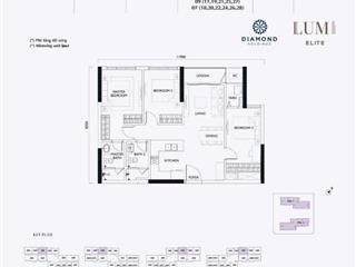 Bán căn lumi 3pn 84m2 giai đoạn 3 toà e1 giá 7.28 tỷ  0786 598 ***