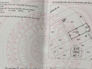 Bán lô b19  23 kđt vựng đâng, p. yết kiêu cũ. dt 82.5m2, mt 5m5. h đb