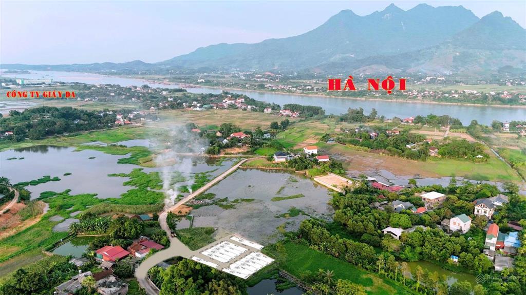 (chính chủ) bán đất 92m2  đường thông, view núi ba vì, cách hoà lạc 45p, giá 380 triệu