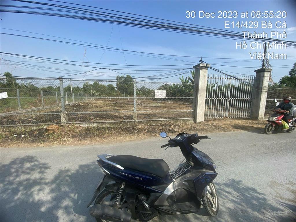 Bán đất 2 mặt tiền đường bà cả, đa phước, bình chánh