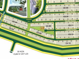 Bán đất sổ đỏ cá nhân cát lái, dt 5x20m, 2 mặt tiền đường liên cảng phú hữu  cát lái