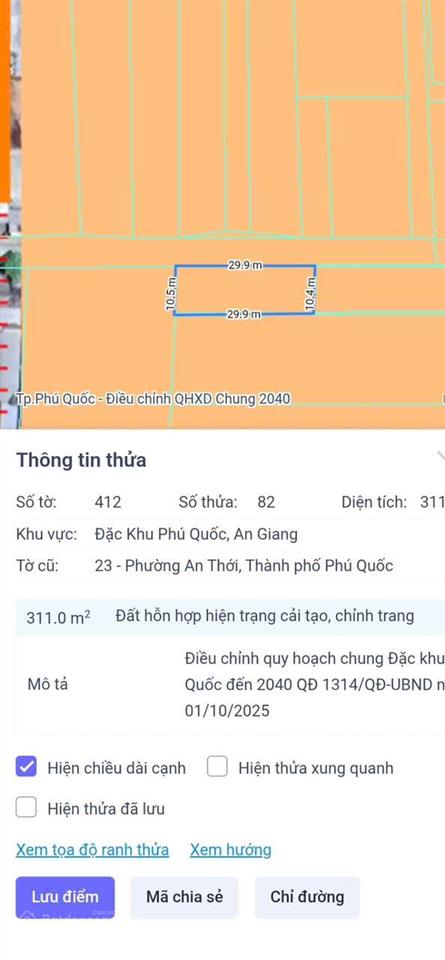 Hot! cần bán gấp thửa đất tại trung tâm an thới giá đầu tư