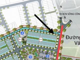 Bán đất nền khu đô thị cầu trúc sông công lô dc1521, diện tích 105m, giá chỉ 1.75 tỷ