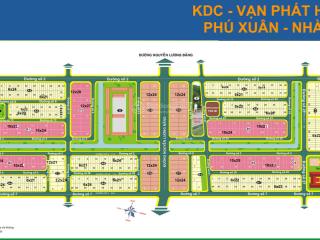 Bán lô đất biệt thự đơn lập kdc phú xuân  vạn phát hưng 288m2 giá 49.5tr/m2