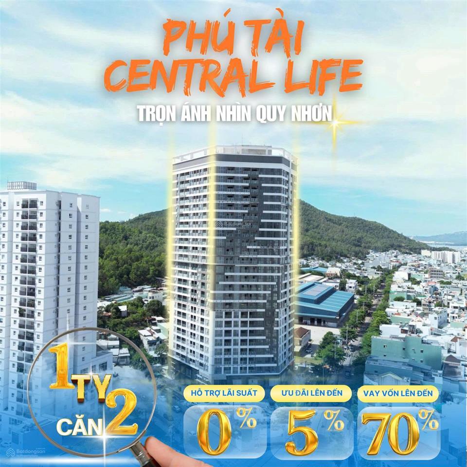 Căn hộ phú tài quy nhơn 1 tỷ 2/căn  cuối năm 2025 nhận nhà