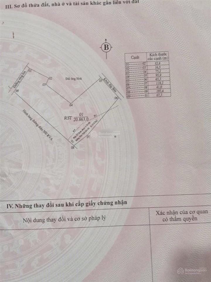 Giảm 4 tỷ bán đất chính chủ mặt tiền đường hàm nghi kéo dài tại thôn thành đồng, thạch xuân