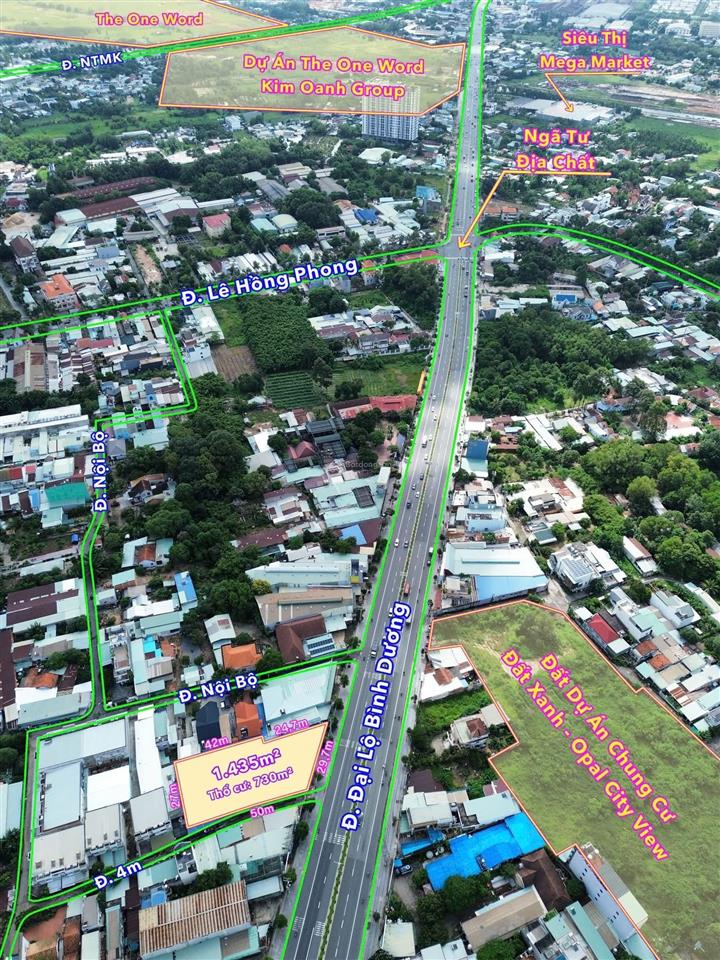 Mặt tiền đại lộ bình dương khu trung tâm thủ dầu một