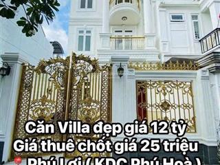 Bán nhà biệt thự tân cổ điển kdc phú hoà