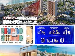 Bán căn studio 35m2  view biển + view bán đảo sơn trà chỉ 2.8 tỷ ưu đãi tháng 6