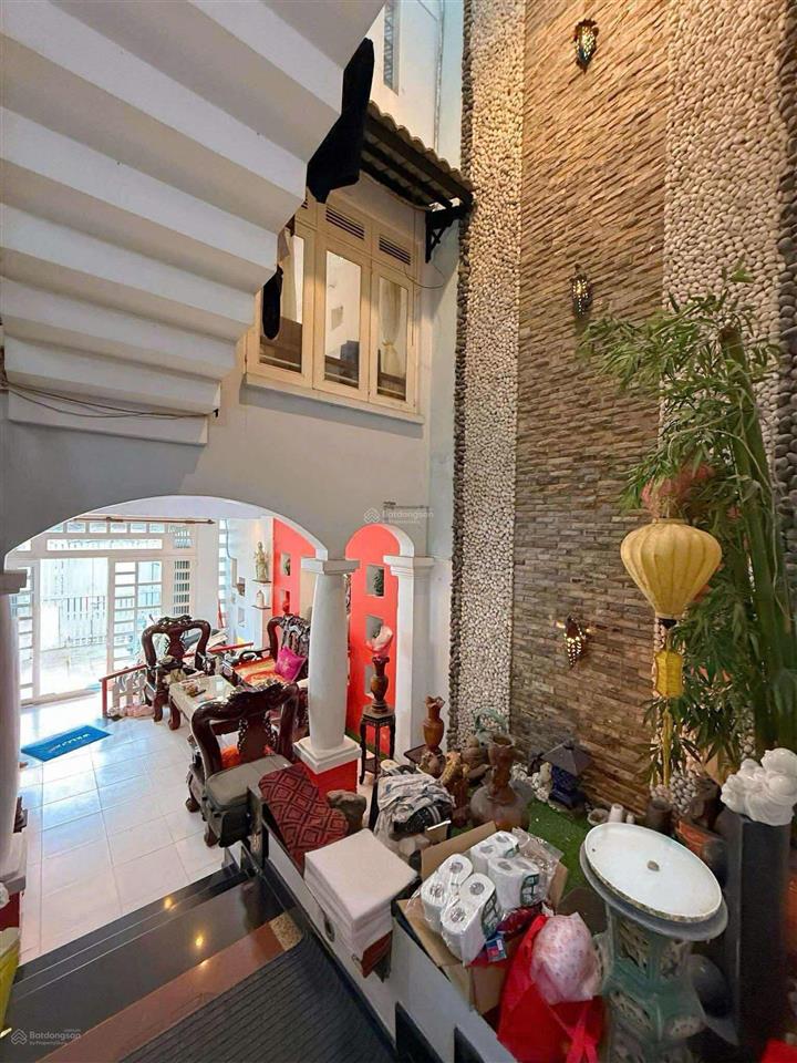 Biệt thự xưa vip bình thạnh hẻm nhựa 6m xe hơi né 100m (5x20) 4 tầng kiên cố giá 18.x tỷ tl