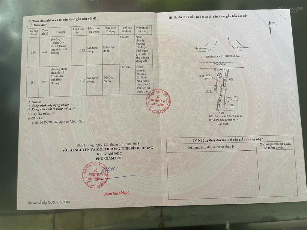 Bán nhà mặt phố na12, 10,2 tỷ, 300m2, giá tốt, thuận an, bình dương