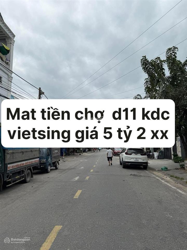 5,29 tỷ  hàng hiếm nhà mặt phố tại d11, an phú, thuận an, bình dương  100m2 vuông vắn