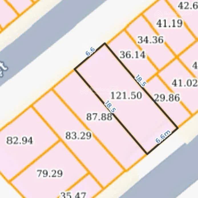 Hot bán lô đất 120m2 mặt tiền 6,6m, 2 mặt đường tại khu đô thị văn la  văn khê, 34,5tỷ, q. hà đông