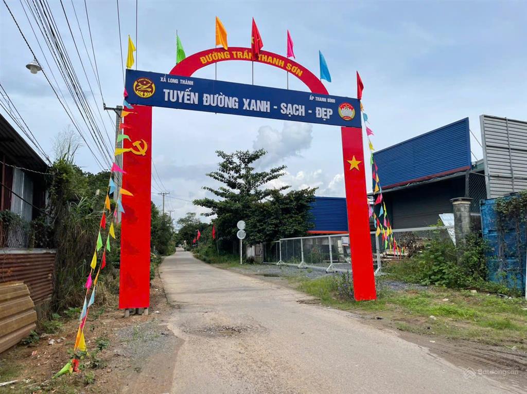 Bán đất lộc an long thành 5x18m full thổ cư gần khu công nghiệp long đức 3 sổ riêng