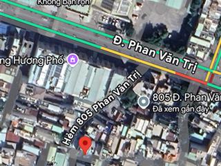 Nhà 65m2, 1 trệt 1 lầu 3 phòng ngủ phan văn trị p7 cách đường phan văn trị 100m