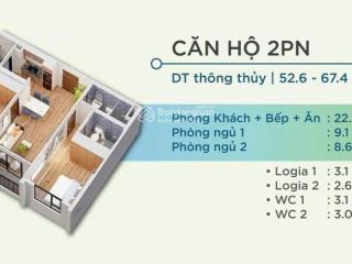 Bán căn hộ 2pn dt 62m2 giá 21tr/m2 tại tòa chung cư cao cấp yên bình complex ngay cạnh kcn samsung