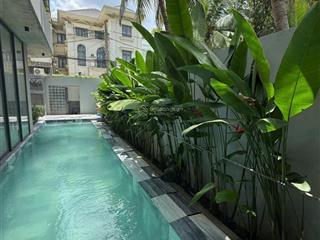 Biệt thự hầm 4 tầng hồ bơi cách đường nguyễn văn hưởng thảo điền chỉ 50m. ngang 10m  390m2 sàn