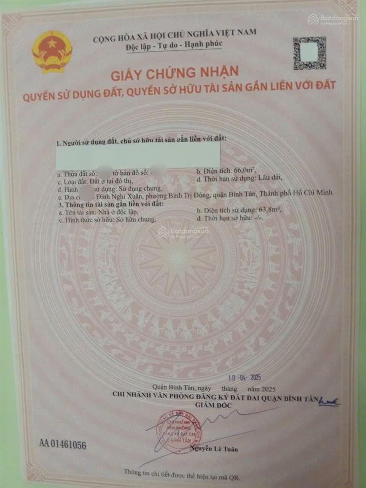 Mua đất tặng nhà mặt tiền đình nghi xuân, dt 4x20m xây dựng tự do, sổ hồng, 8.5 tỷ gd ngay