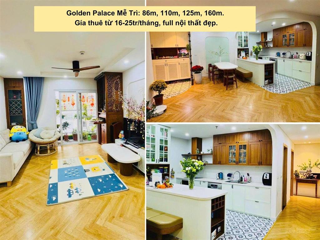 Cho thuê căn hộ, nhà tại golden palace  mễ trì 2pn, 3pn, 4pn giá chỉ từ 14.5tr/th  0969 286 ***