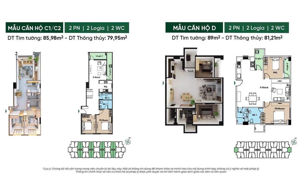 Bán lại căn hộ 89m2 thanh toán 15% nhận nhà ngân hàng hỗ trợ 85% ân hạn góc 60 tháng