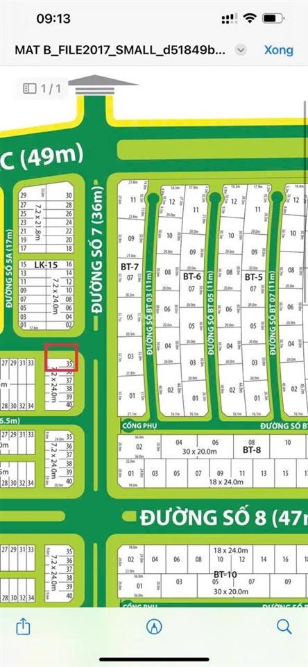 Chủ gởi bán lô góc đường số 7 & số 4 đối diện trần anh giá 7,5 tỷ.  0973 013 ***