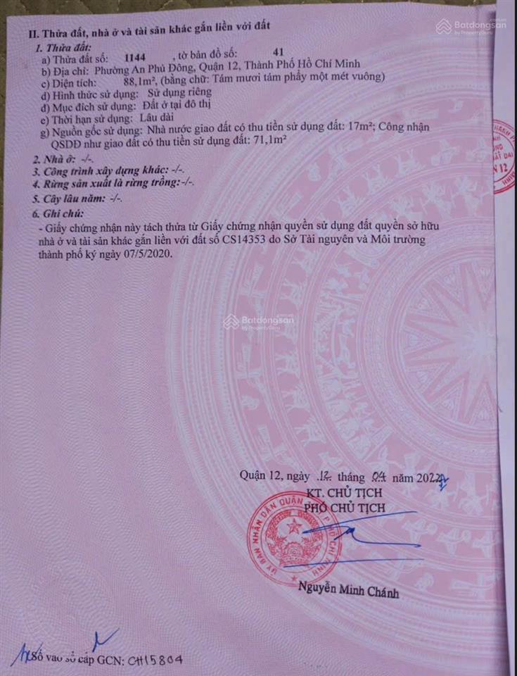 Bán lô đất đẹp hẻm 92 gần chung cư an phú đông, hẻm 10m xe hơi tránh nhau