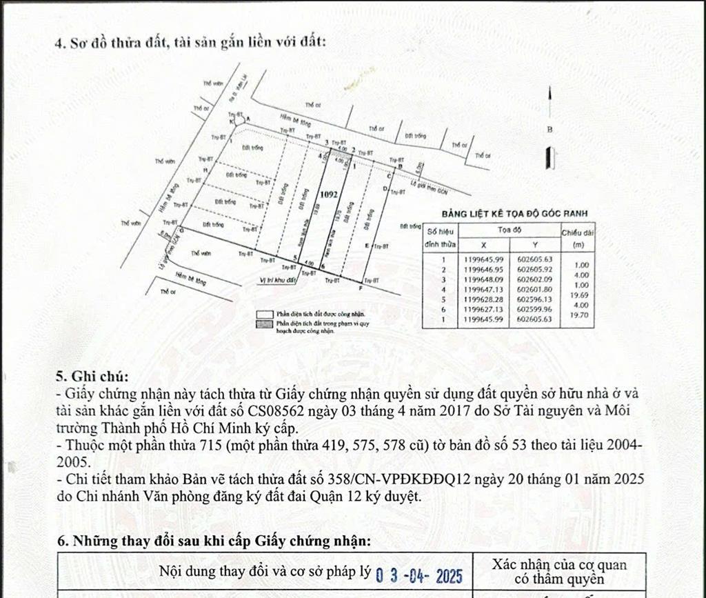 Đất đẹp hẻm 140 vườn lài, ra sông vàm thuật chỉ vài bước chân