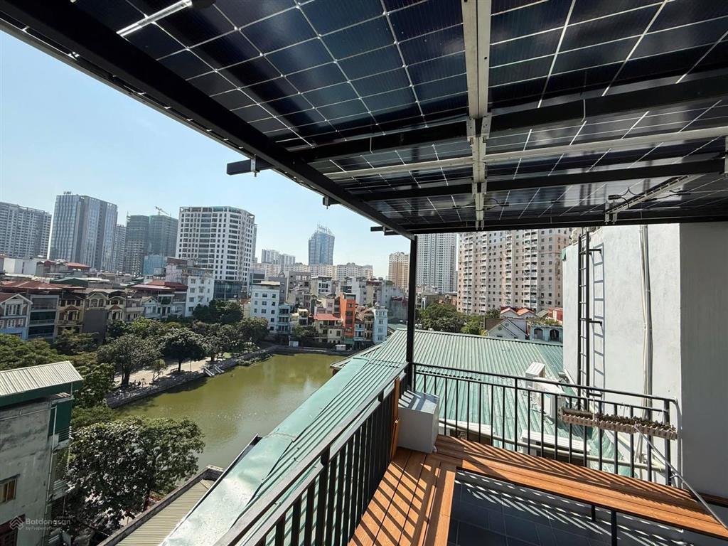 Bán tòa nhà căn hộ dịch vụ cao cấp phố nguyễn thị định, 131m2x7t, lô góc mt 14m, thuê đạt 170tr/th